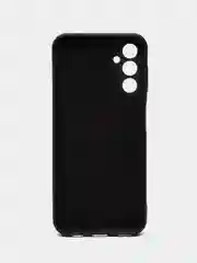 Черный чехол накладка для Samsung Galaxy A14/A24/A34, силиконовый, с мягкой микрофиброй внутри