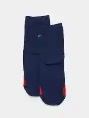 Синий носки новогодние