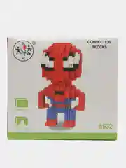 Красный детский 3D конструктор из мини блоков, пластиковый, развивающий