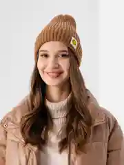 Коричневый шапка женская