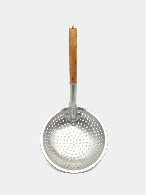 Шумовка с деревянной ручкой, 18 х 36 см