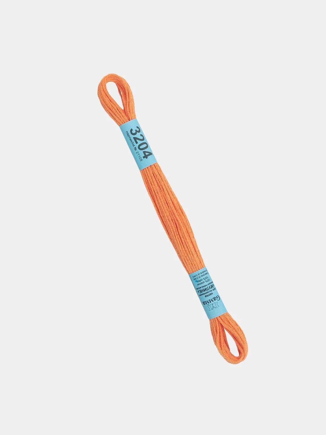 Коралловый нитки для вышивания мулине Gamma, 100% хлопок, номера цветов 3200-3299