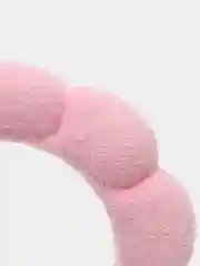 Розовый ободок женский широкий, тканевый