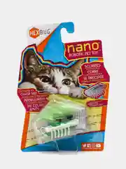 Игрушка для кошек интерактивная, микроробот Hexbug "Нано Той", бело-зелёная, 4.5 х 1.5 х 1.5 см