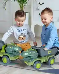Экскаватор камаз, трактор, игрушка динозавр, игрушечная машина