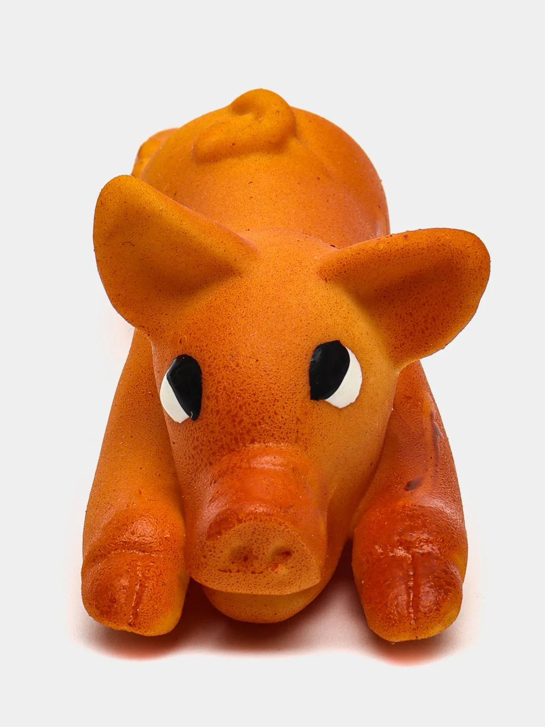 Игрушка для собак латексная с пищалкой DUVO+ "Хрюшка", оранжевая, 13см