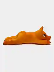 Игрушка для собак латексная с пищалкой DUVO+ "Хрюшка", оранжевая, 13см