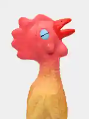 Игрушка для собак латексная DUVO+ "Курица", оранжевая, 15см