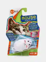Игрушка для кошек интерактивная, микроробот HEXBUG "Мышка Уайт", белая, 6.5х4х2.8 см