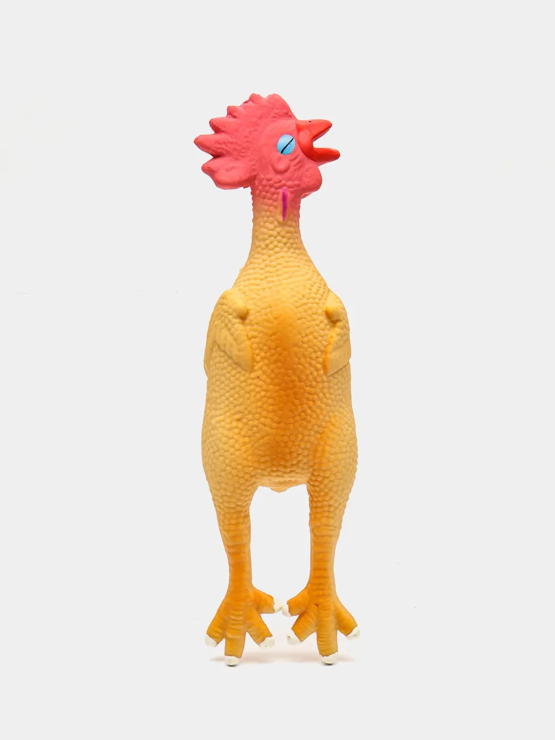 Игрушка для собак латексная с пищалкой DUVO+ "Курица", оранжевая, 26 см