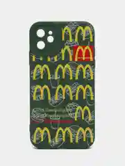 Зеленый чехол на Айфон 11, "Макдональдс", 3 цвета, McDonalds