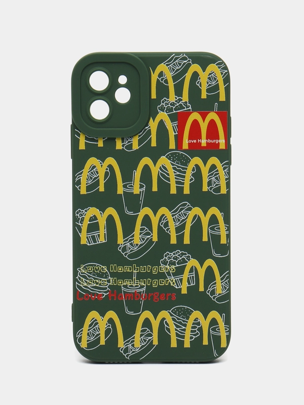 Чехол на Айфон 11, "Макдональдс", 3 цвета, McDonalds