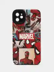 Красный чехол на Айфон 11, "Марвел", "Человек паук", 4 принта, чехол на iPhone 11