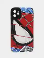 Синий чехол на Айфон 11, "Марвел", "Человек паук", 4 принта, чехол на iPhone 11