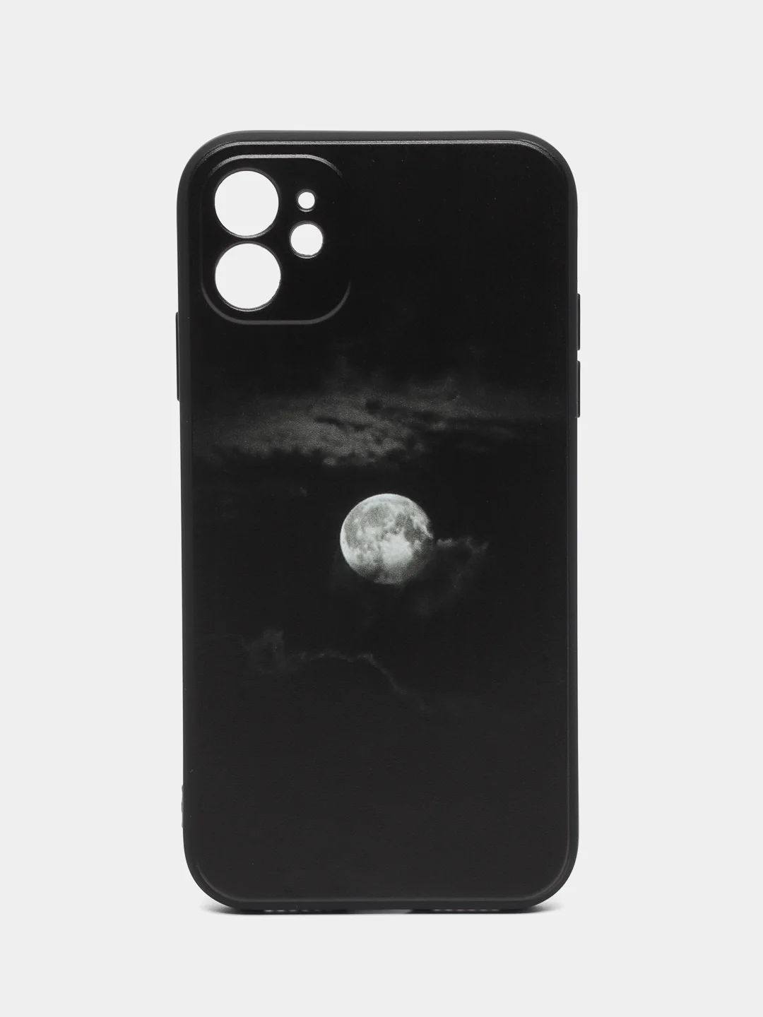 Серый чехол на айфон 11, Луна, moon, 3 принта, чехол для iPhone 11 с принтом