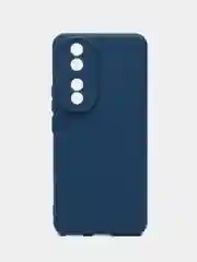 Темно-синий чехол Silicone Cover для Honor 90 (Хонор 90), силиконовый