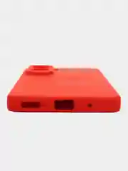 Алый чехол Silicone Cover для Honor 90 Lite (Хонор 90 Лайт), силиконовый