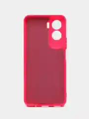 Тёмно-розовый чехол Silicone Cover для Honor 90 Lite (Хонор 90 Лайт), силиконовый