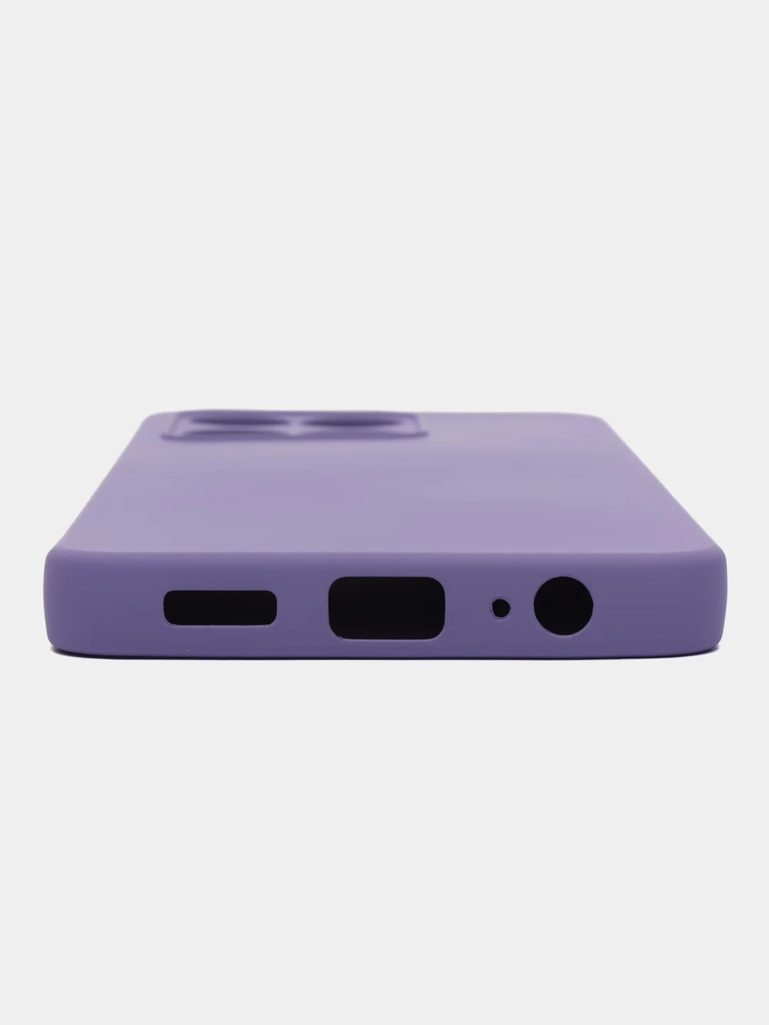 Сиреневый чехол силиконовый Silicone Cover для Honor X6a (Хонор Х6а)