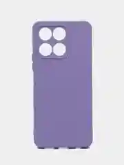 Сиреневый чехол силиконовый Silicone Cover для Honor X6a (Хонор Х6а)