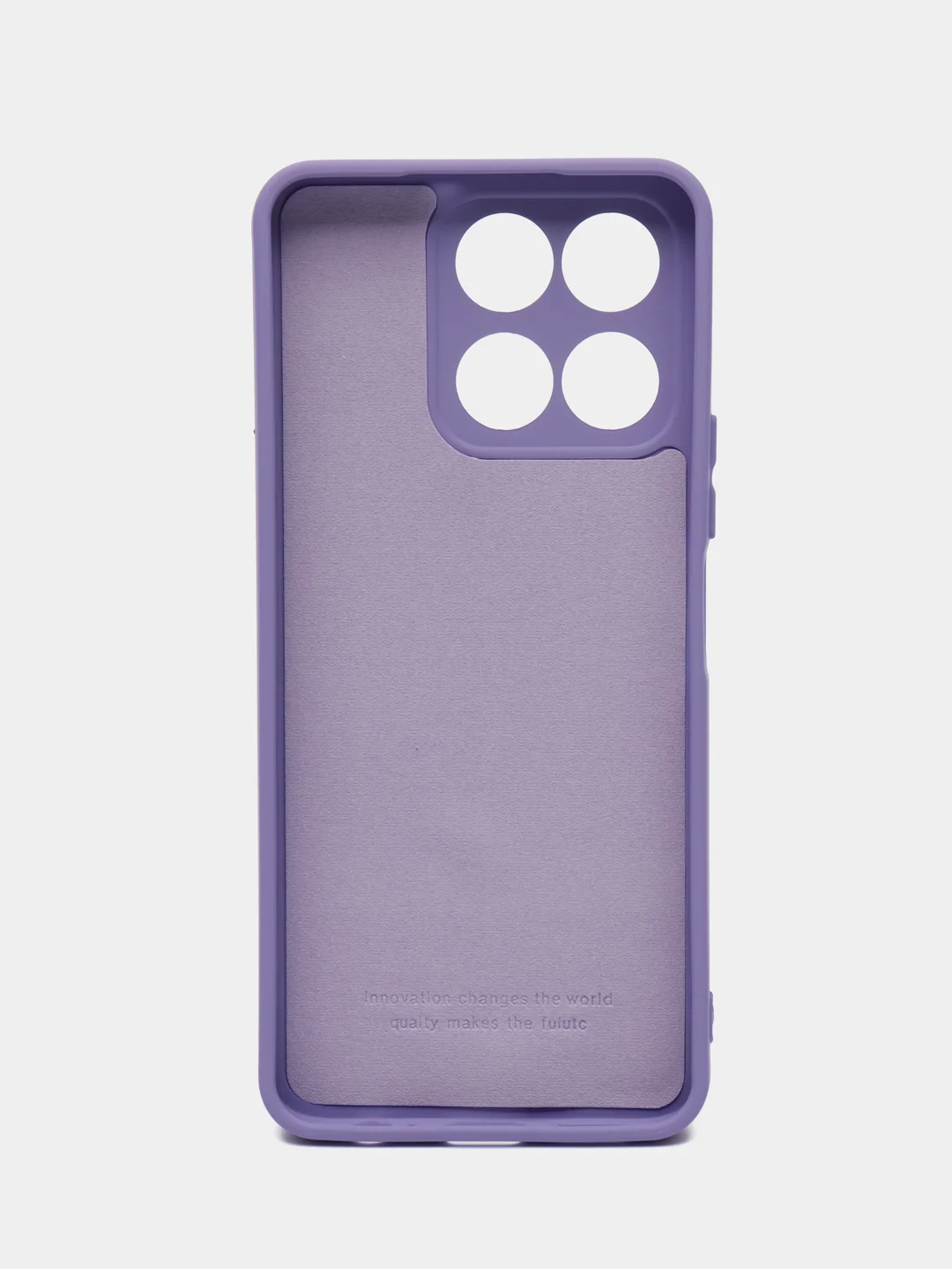 Сиреневый чехол силиконовый Silicone Cover для Honor X6a (Хонор Х6а)