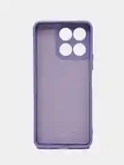 Сиреневый чехол силиконовый Silicone Cover для Honor X6a (Хонор Х6а)