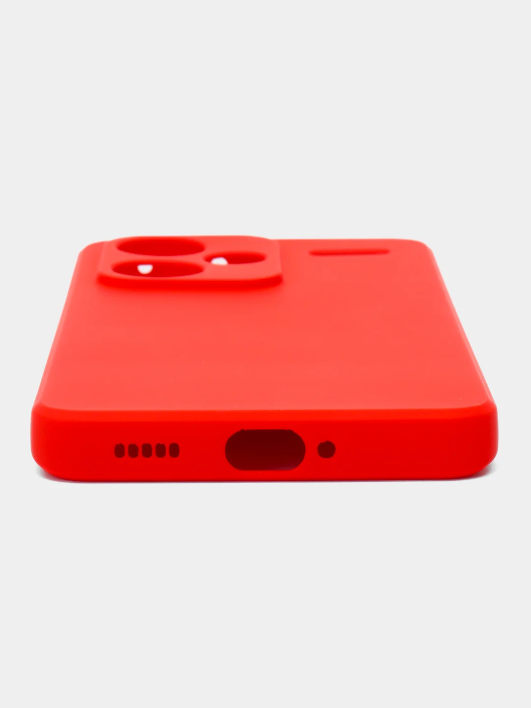 Красный чехол Silicone Cover для Xiaomi Redmi Note 13 Pro Plus + (Нот 13 Про Плюс), силиконовый