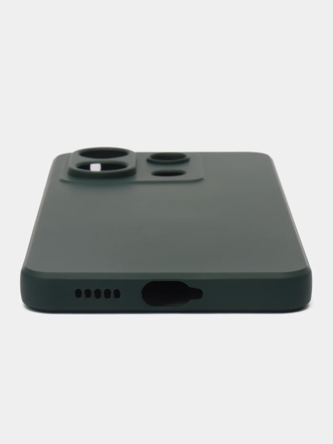 Тёмно-зелёный чехол Silicone Cover Xiaomi Redmi Note 13 Pro 5G (Сяоми Редми Нот 13 Про 5G), силиконовый