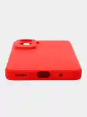 Красный чехол Silicone Cover для Honor 90 Lite (Хонор 90 Лайт), силиконовый