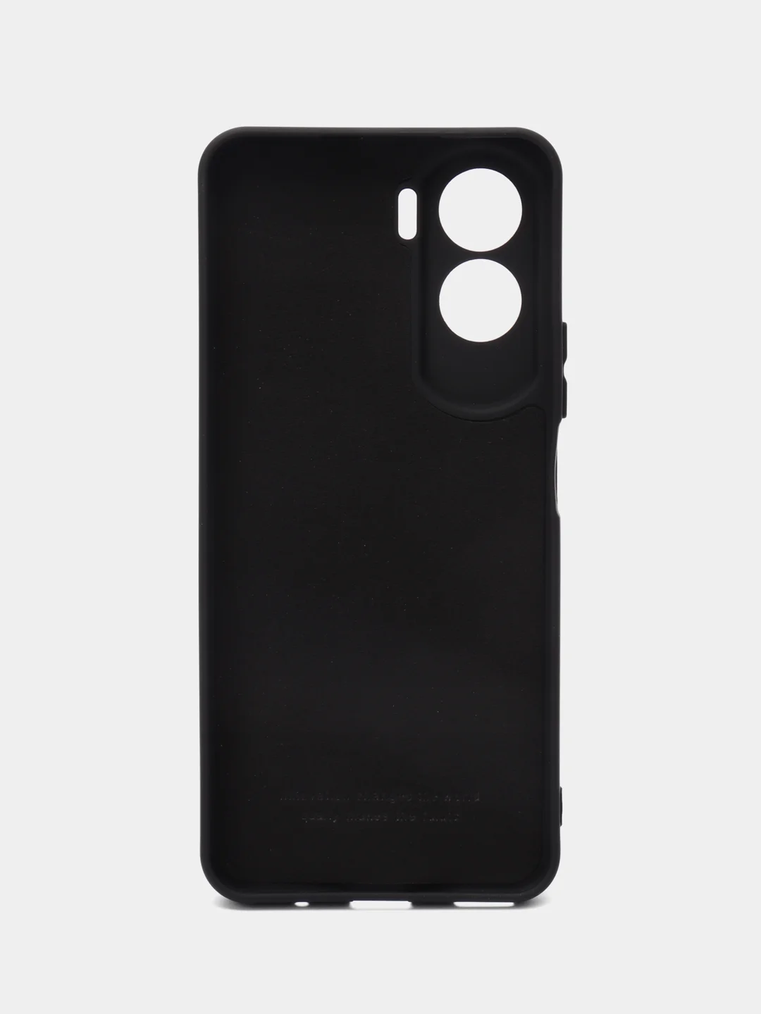 Угольный чехол Silicone Cover для Honor 90 Lite (Хонор 90 Лайт), силиконовый