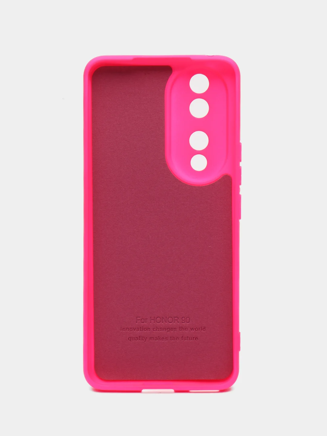 Фуксия чехол Silicone Cover для Honor 90 (Хонор 90), силиконовый