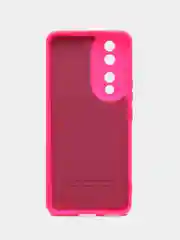 Фуксия чехол Silicone Cover для Honor 90 (Хонор 90), силиконовый