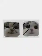Алый 3d стикеры на телефон, парные, котики