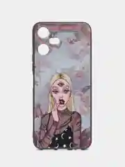 Пудровый чехол для Tecno POVA Neo 3, с принтом, с рисунком, Техно Пова Нео 3