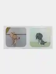 Голубой 3d стикеры на телефон, парные, котики