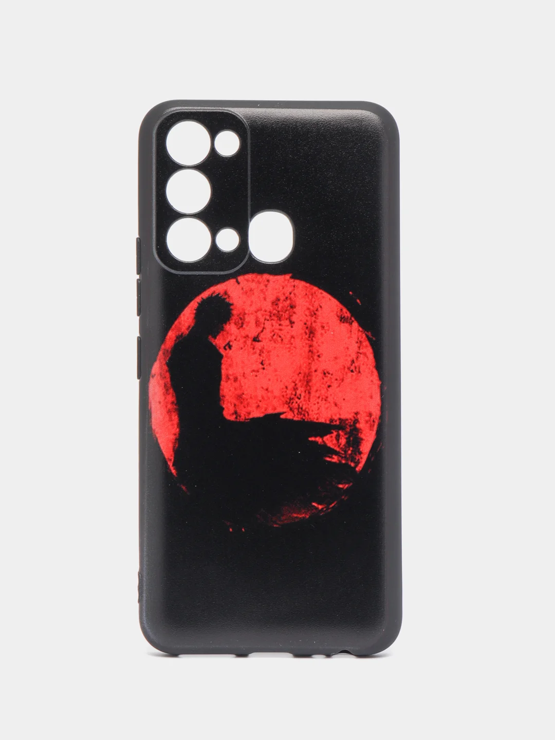 Сиреневый силиконовый чехол для Itel Vision 3, с принтом, с рисунком, Ител Вижен 3