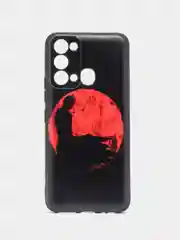 Сиреневый силиконовый чехол для Itel Vision 3, с принтом, с рисунком, Ител Вижен 3