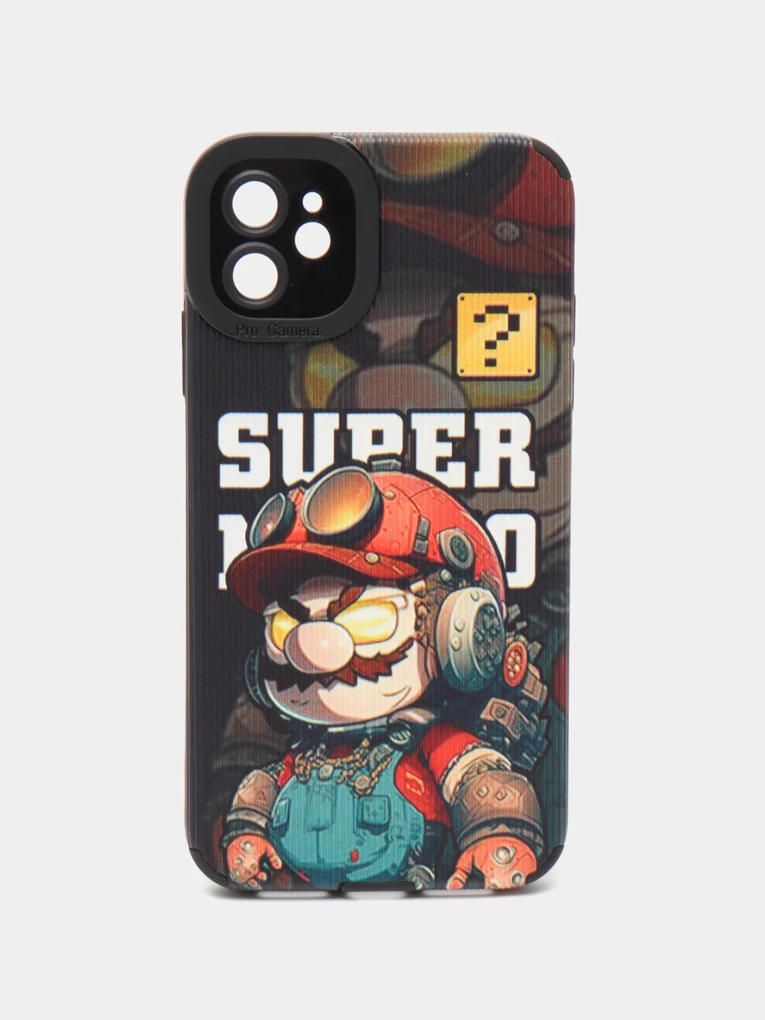 Черный чехол на Айфон 11 "Марио", 4 принта, чехол iPhone 11