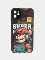 Черный чехол на Айфон 11 "Марио", 4 принта, чехол iPhone 11