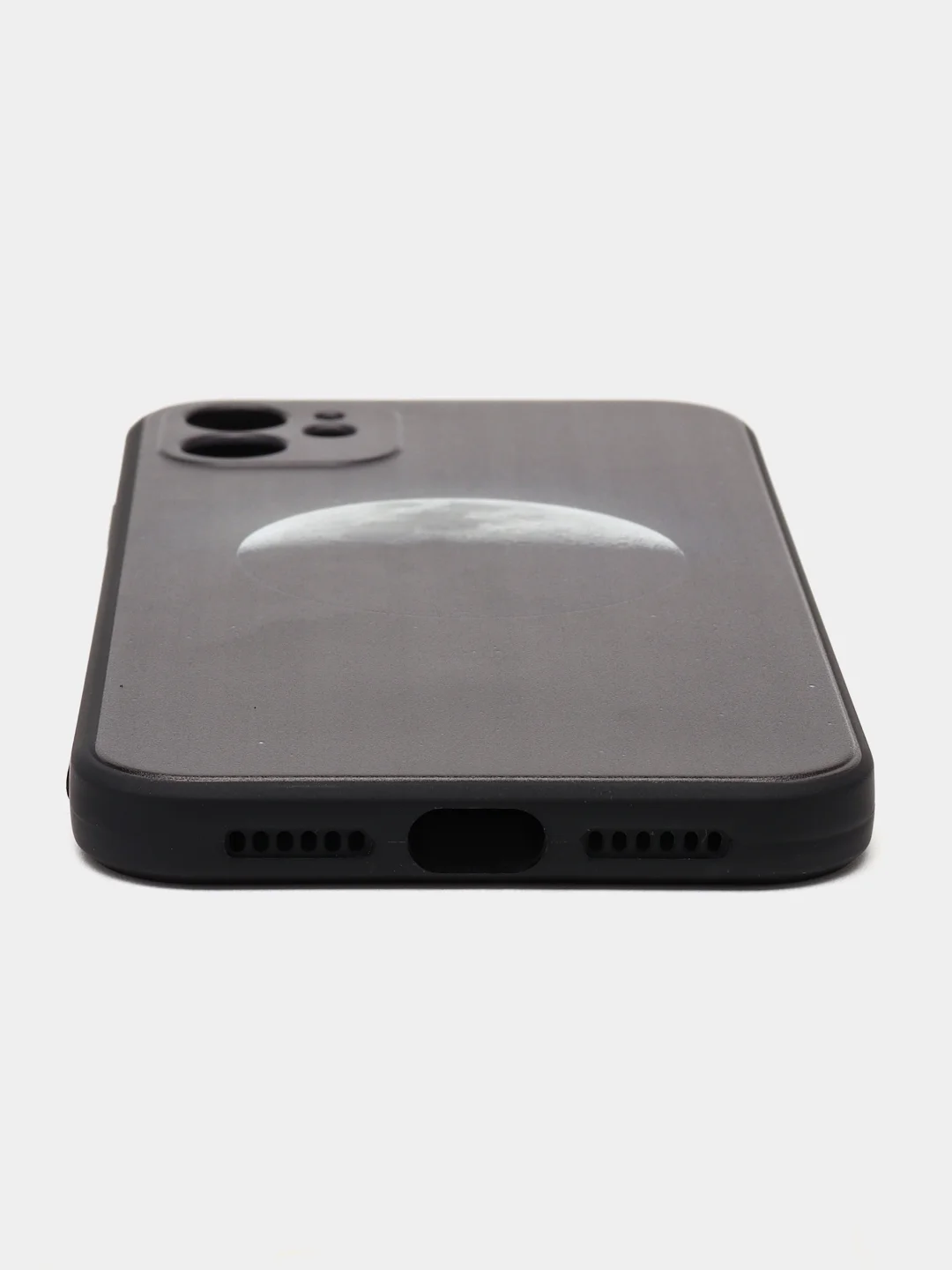 Черный чехол на айфон 11, Луна, moon, 3 принта, чехол для iPhone 11 с принтом