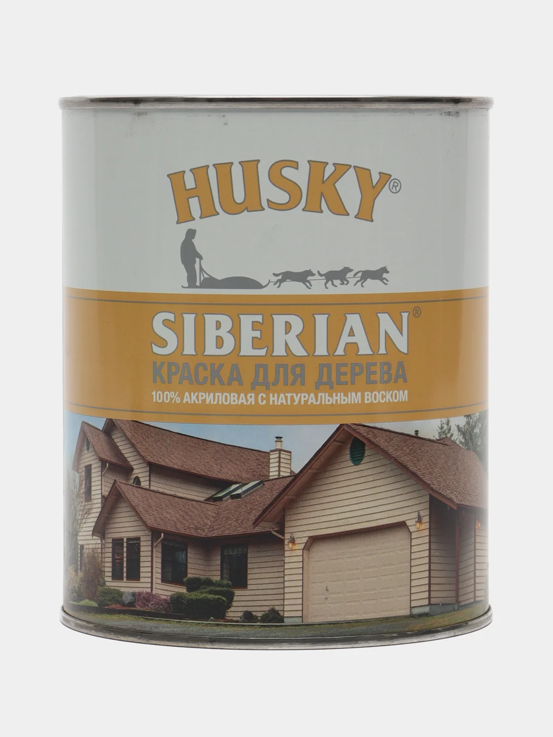 Краска для дерева Husky Siberian акриловая полуматовая, 0.9 л