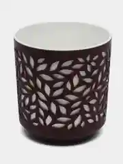 Бордовый кашпо Leaves
