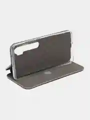 Серый чехол-книжка для Xiaomi Mi5/Mi5C/Mi5S/Mi6 Plus/S2/6 Pro/8/8A/Note8/Mi A3/X3/Mi9 SE/Mi9T