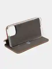 Коричневый чехол-книжка для iPhone X / XS / XS Max
