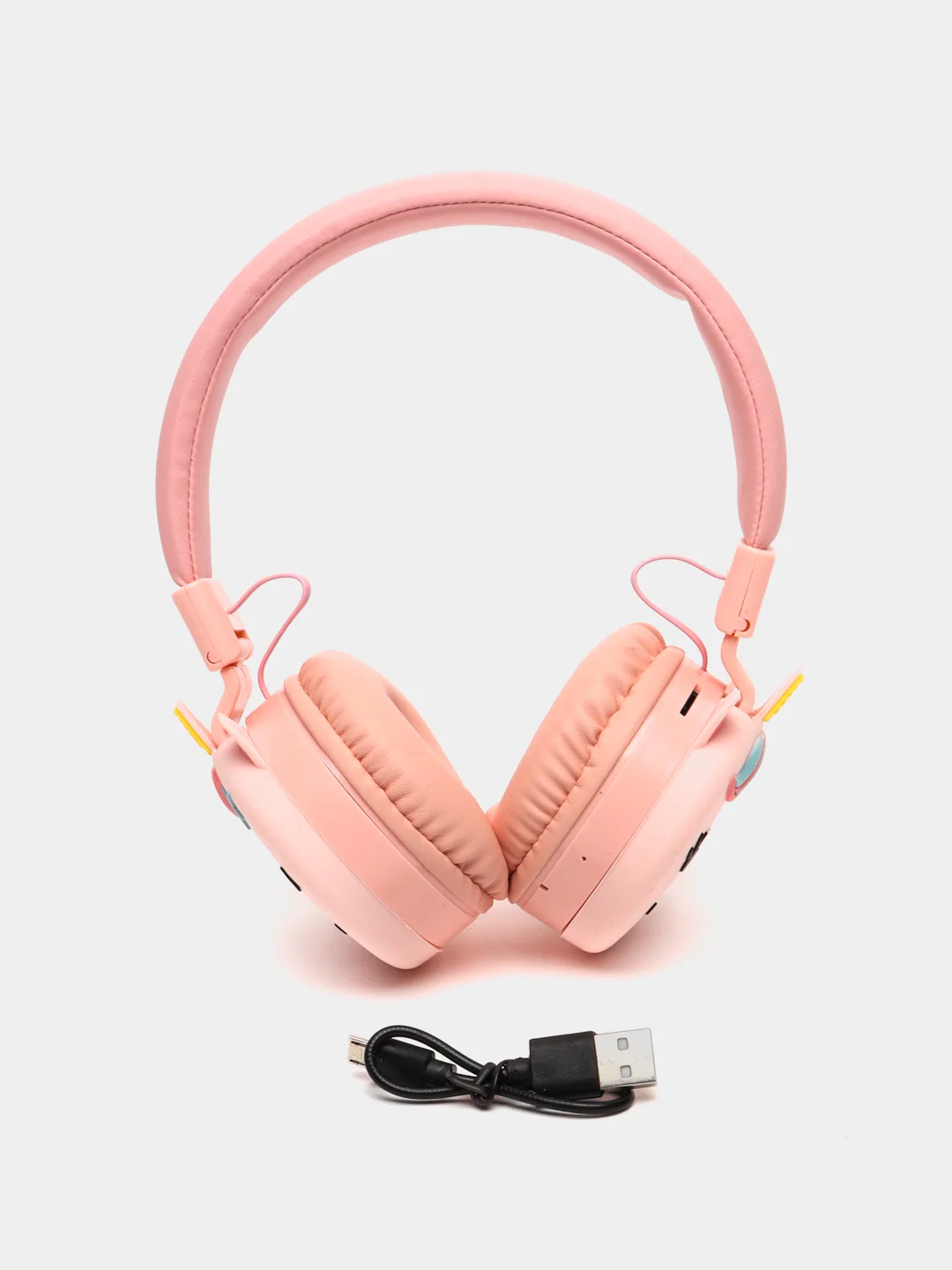 Конфетный наушники беспроводные KR-9900, с ушками, детские