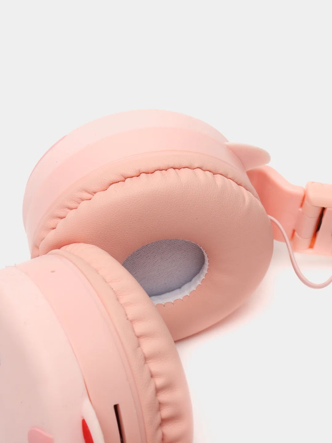 Розовый наушники беспроводные KR-9900, с ушками, детские