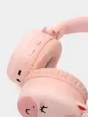 Розовый наушники беспроводные KR-9900, с ушками, детские