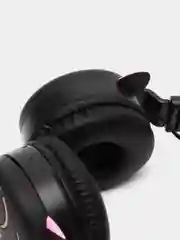 Черный наушники беспроводные KR-9900, с ушками, детские