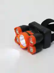 Фонарь налобный аккумуляторный, 5 Вт, 800 мАч, 5 led, 4 режима