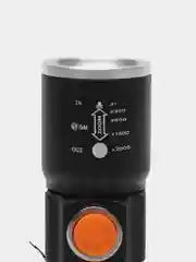 Фонарь ручной, аккумуляторный, 3 Вт, 1200 мАч, XPE, USB, zoom, 11.3 x 2.9 см